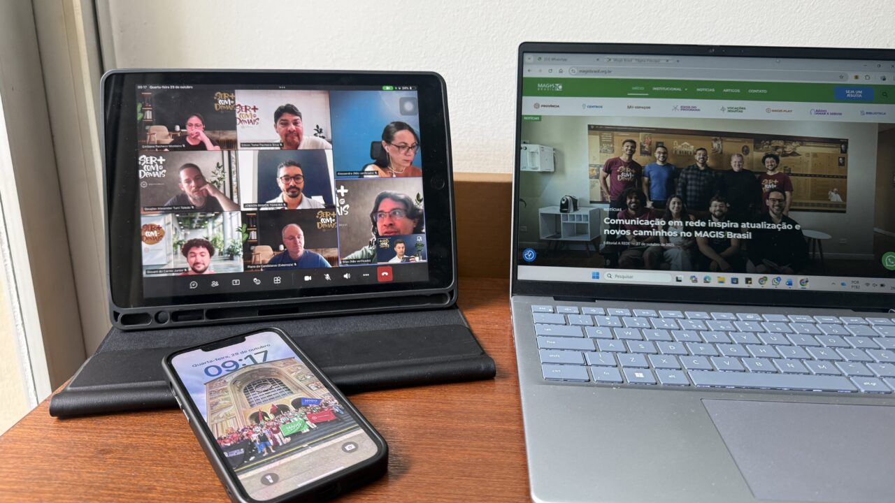 Reunião da Equipe Nacional MAGIS Brasil durante planejamento estratégico até 2026.