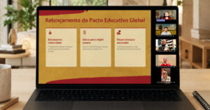 Professor Gregory Rial conduz aula do Itinerário Inter-redes sobre acompanhamento integral, identidade da Escola Católica e educação das juventudes